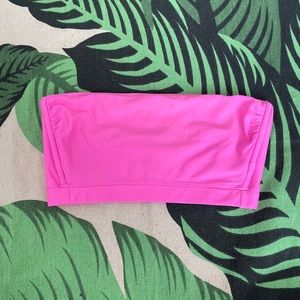 Xhilaration bright pink bandeau style swimsuit top